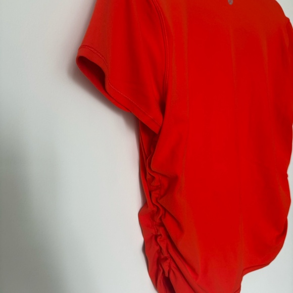 Red Lululemon Crop Tee - Picture 2 of 5